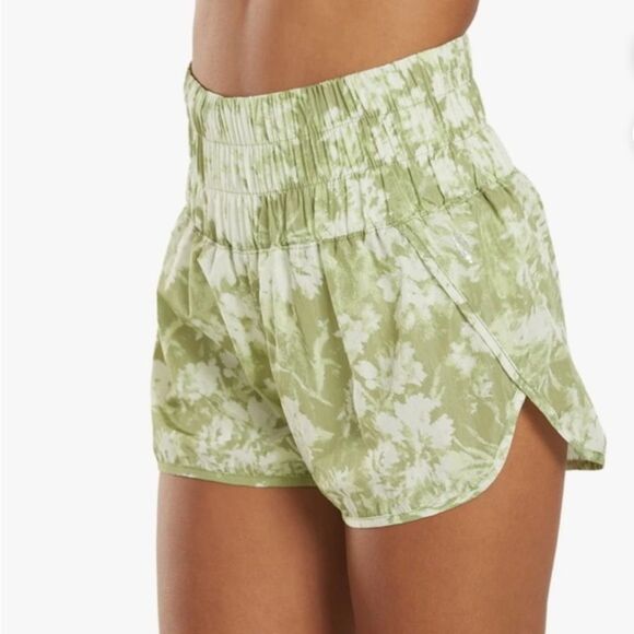 Free people Movement The Way Home Active Wear Shorts in Green Combo Size Medium - Picture 4 of 10